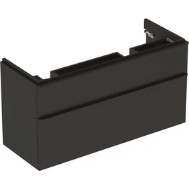 Geberit Smyle Square alsó szekrény dupla mosdóhoz fiókkal 118,4x47 cm, matt lakkozott láva 500.356.JK.1 Geberit Smyle Square alsó szekrény dupla mosdóhoz fiókkal 118,4x47 cm, matt lakkozott láva 500.356.JK.1