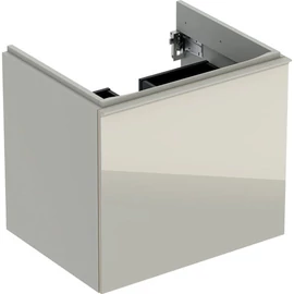 Geberit Acanto alsó szekrény mosdóhoz, egy fiókkal egy belső fiókkal 60 cm matt homokszürke/fényes homokszürke üveg 500.609.JL.2 Geberit Acanto alsó szekrény mosdóhoz, egy fiókkal egy belső fiókkal 60 cm matt homokszürke/fényes homokszürke üveg 500.609.JL.2