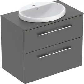 Geberit Selnova Square Set mosdószekrény mosdóval 79x70 cm, két fiókkal, matt láva 502.873.00.1 Geberit Selnova Square Set mosdószekrény mosdóval 79x70 cm, két fiókkal, matt láva 502.873.00.1