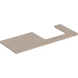 Geberit One mosdópult jobb oldali kivágással 120x47 cm, pultra ültethető mosdóhoz, tölgy 505.325.00.5 Geberit One mosdópult jobb oldali kivágással 120x47 cm, pultra ültethető mosdóhoz, tölgy 505.325.00.5