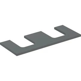 Geberit One mosdópult kivágással, két pultra ültethető tálformájú mosdóhoz 120x47 cm, matt láva 505.335.00.3 Geberit One mosdópult kivágással, két pultra ültethető tálformájú mosdóhoz 120x47 cm, matt láva 505.335.00.3