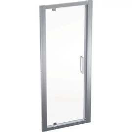 Geberit Geo nyílóajtó 80x190 cm, átlátszó üveggel, Reflex bevonattal, ezüst profillal 560.115.00.2