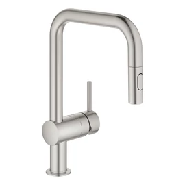 Grohe Minta egykaros mosogató csaptelep kihúzható zuhanyfejjel, supersteel 32322DC2 Grohe Minta egykaros mosogató csaptelep kihúzható zuhanyfejjel, supersteel 32322DC2