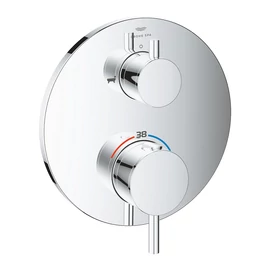 Grohe Atrio Termosztátos kád keverő 2 kimenethez, beépített elzáró/váltó szeleppel 24359000 Grohe Atrio Termosztátos kád keverő 2 kimenethez, beépített elzáró/váltó szeleppel 24359000