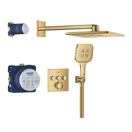 Grohe Grohtherm SmartControl Rejtett zuhanyrendszer Rainshower SmartActive 310 Cube fejzuhannyal 34864GL0