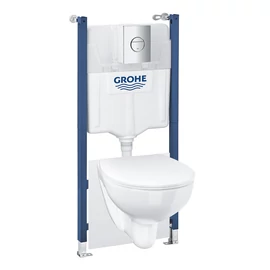 Grohe Solido 6-az-1-ben WC szett, 1,13 m telepítési magasság GROHE Fresh-el 39900000 Grohe Solido 6-az-1-ben WC szett, 1,13 m telepítési magasság GROHE Fresh-el 39900000