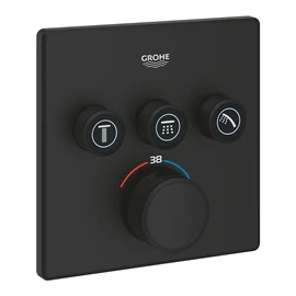 Grohe Grohtherm SmartControl Termosztát falsík mögötti telepítéshez, 3 fogyasztóra Fekete 102167KF00 Grohe Grohtherm SmartControl Termosztát falsík mögötti telepítéshez, 3 fogyasztóra Fekete 102167KF00