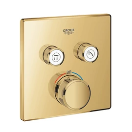 Grohe Grohtherm SmartControl Termosztát falsík mögötti telepítéshez, 2 fogyasztóra, arany 29124GL0 Grohe Grohtherm SmartControl Termosztát falsík mögötti telepítéshez, 2 fogyasztóra, arany 29124GL0