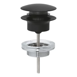 Grohe Leeresztő szett nyomódugóval (push-open), fekete 29510KF0 Grohe Leeresztő szett nyomódugóval (push-open), fekete 29510KF0