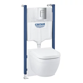 Grohe Solido 6-in-1 set with Euro Ceramic WC 3 - 6 l, 1.13 m installation height with GROHE Fresh, 39889000 Grohe Solido 6-in-1 set with Euro Ceramic WC 3 - 6 l, 1.13 m installation height with GROHE Fresh, 39889000