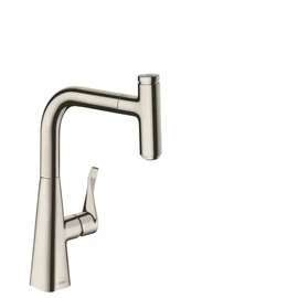 Hansgrohe Metris 240 konyhai csaptelep kihúzható zuhanyfejjel, szálcsiszolt felület 14857800 Hansgrohe Metris 240 konyhai csaptelep kihúzható zuhanyfejjel, szálcsiszolt felület 14857800