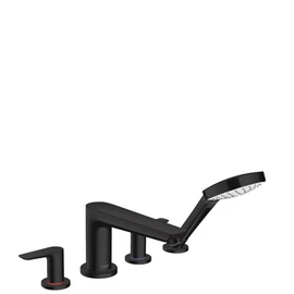 Hansgrohe Talis E 4-lyukú peremre szerelhető kádcsaptelep, matt fekete 71748670 Hansgrohe Talis E 4-lyukú peremre szerelhető kádcsaptelep, matt fekete 71748670