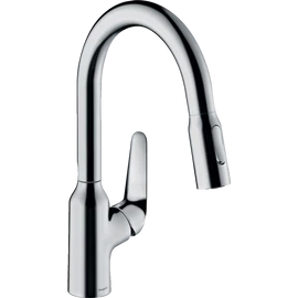 Hansgrohe Focus M4216-H180 egykaros konyhai csaptelep kihúzható zuhanyfejjel, króm 71821000 Hansgrohe Focus M4216-H180 egykaros konyhai csaptelep kihúzható zuhanyfejjel, króm 71821000