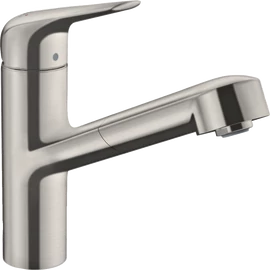 Hansgrohe Focus M4214-H150 egykaros konyhai csaptelep kihúzható kifolyóval, rozsdamentes acél 71829800 Hansgrohe Focus M4214-H150 egykaros konyhai csaptelep kihúzható kifolyóval, rozsdamentes acél 71829800