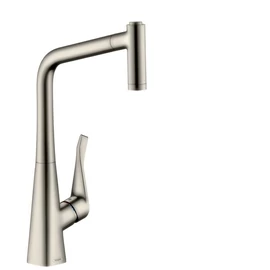 Hansgrohe M7116-H320 egykaros konyhai csaptelep 320 kihúzható zuhanyfejjel, rozsdamentes acél hatású 73801800 Hansgrohe M7116-H320 egykaros konyhai csaptelep 320 kihúzható zuhanyfejjel, rozsdamentes acél hatású 73801800