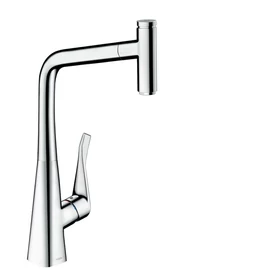 Hansgrohe M7115-H320 egykaros konyhai csaptelep 320 kihúzható kifolyóval, króm 73803000 Hansgrohe M7115-H320 egykaros konyhai csaptelep 320 kihúzható kifolyóval, króm 73803000