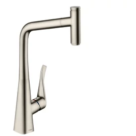 Hansgrohe M7115-H320 egykaros konyhai csaptelep 320 kihúzható kifolyóval, rozsdamentes acél hatású 73803800 Hansgrohe M7115-H320 egykaros konyhai csaptelep 320 kihúzható kifolyóval, rozsdamentes acél hatású 73803800