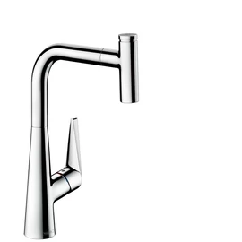 Hansgrohe M5115-H300 egykaros konyhai csaptelep 300 kihúzható kifolyóval, króm 73853000 Hansgrohe M5115-H300 egykaros konyhai csaptelep 300 kihúzható kifolyóval, króm 73853000
