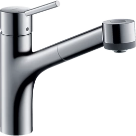 Hansgrohe Talis M52 Egykaros konyhai csaptelep kihúzható zuhanyfejjel króm 32841000 Hansgrohe Talis M52 Egykaros konyhai csaptelep kihúzható zuhanyfejjel króm 32841000