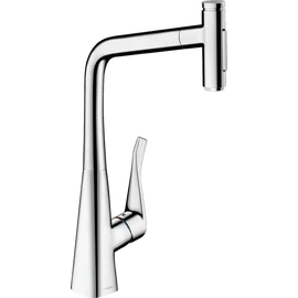 Hansgrohe Metris Select M71 M7117-H320 egykaros konyhai csaptelep kihúzható kifolyóval króm 73820000 Hansgrohe Metris Select M71 M7117-H320 egykaros konyhai csaptelep kihúzható kifolyóval króm 73820000