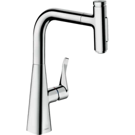 Hansgrohe Metris Select M71 M7117-H240 egykaros konyhai csaptelep kihúzható kifolyóval króm 73822000 Hansgrohe Metris Select M71 M7117-H240 egykaros konyhai csaptelep kihúzható kifolyóval króm 73822000