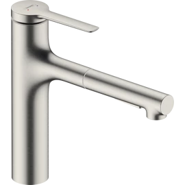 Hansgrohe Zesis M33 Egykaros konyhai csaptelep 160, kihúzható kifolyóval, 2 jet nemesacél felület 74801800 Hansgrohe Zesis M33 Egykaros konyhai csaptelep 160, kihúzható kifolyóval, 2 jet nemesacél felület 74801800