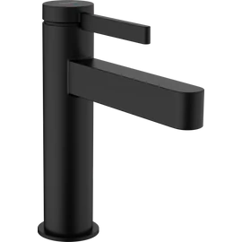 Hansgrohe Finoris Egykaros mosdócsaptelep 110, CoolStart, push-open lefolyógarnitúrával matt fekete 76024670 Hansgrohe Finoris Egykaros mosdócsaptelep 110, CoolStart, push-open lefolyógarnitúrával matt fekete 76024670