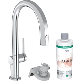 Hansgrohe Aqittura M91 Vízszűrős konyhai csaptelep 210, kihúzható zuhanyfejjel, 1jet, indulókészlet króm 76801000 Hansgrohe Aqittura M91 Vízszűrős konyhai csaptelep 210, kihúzható zuhanyfejjel, 1jet, indulókészlet króm 76801000
