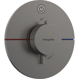 Hansgrohe ShowerSelect Comfort S Falsík alatti termosztát, 1 funkciós, szálcsiszolt fekete króm 15553340 Hansgrohe ShowerSelect Comfort S Falsík alatti termosztát, 1 funkciós, szálcsiszolt fekete króm 15553340