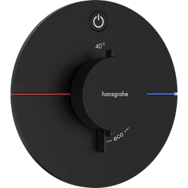 Hansgrohe ShowerSelect Comfort S Falsík alatti termosztát, 1 funkciós, matt fekete 15553670 Hansgrohe ShowerSelect Comfort S Falsík alatti termosztát, 1 funkciós, matt fekete 15553670