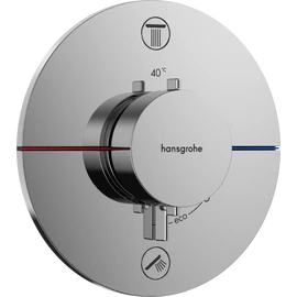 Hansgrohe ShowerSelect Comfort S Falsík alatti Kád/Zuhany termosztát, 2 funkciós, beépített biztonsági kombinációval EN1717 15556000 Hansgrohe ShowerSelect Comfort S Falsík alatti Kád/Zuhany termosztát, 2 funkciós, beépített biztonsági kombinációval EN1717 15556000