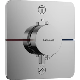 Hansgrohe ShowerSelect Comfort Q Falsík alatti Kád/Zuhany termosztát, 2 funkciós, beépített biztonsági kombinációval EN1717 15586000 Hansgrohe ShowerSelect Comfort Q Falsík alatti Kád/Zuhany termosztát, 2 funkciós, beépített biztonsági kombinációval EN1717 15586000