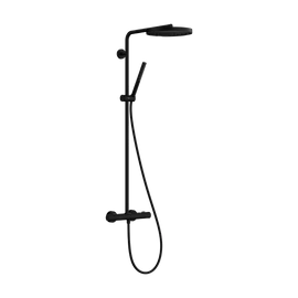 Hansgrohe Pulsify S Puro Showerpipe 260, 1jet, EcoSmart, Ecostat Fine termosztáttal Matt Fekete 24223670