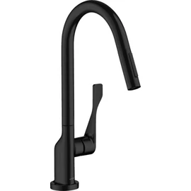 Axor Citterio mosogató csaptelep kihúzható zuhanyfejjel, matt fekete 39835670 Axor Citterio mosogató csaptelep kihúzható zuhanyfejjel, matt fekete 39835670