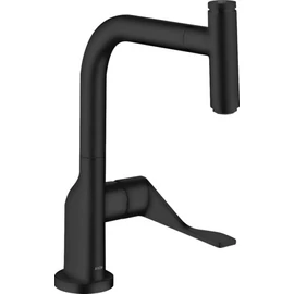 Axor Citterio mosogató csaptelep kihúzható zuhanyfejjel, matt fekete 39861670 Axor Citterio mosogató csaptelep kihúzható zuhanyfejjel, matt fekete 39861670