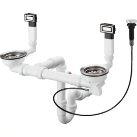 Hansgrohe D15-11 Automata lefolyógarnitúra kétmedencés mosogatóhoz 43932800 Hansgrohe D15-11 Automata lefolyógarnitúra kétmedencés mosogatóhoz 43932800