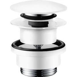 Hansgrohe matt fehér push-open lefolyógarnitúra, matt fehér 50100700 Hansgrohe matt fehér push-open lefolyógarnitúra, matt fehér 50100700