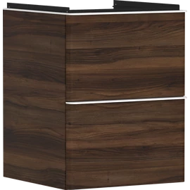 Hansgrohe Xelu Q Mosdószekrény kézmosóhoz 480/475, sötét dió színű, 2 fiókkal 54022700