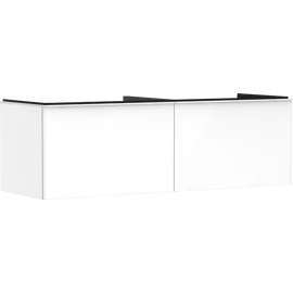 Hansgrohe Xelu Q Konzolos mosdószekrény 1560/550, magasfényű fehér színű színű, 2 fiókkal, ráültetett mosdótálakhoz, dupla 54070700