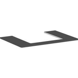 Hansgrohe Xelu Q Pultlap konzolos szekrényhez 780/550 középkivágással, ráültetett mosdótál alá 500/480 54094910 Hansgrohe Xelu Q Pultlap konzolos szekrényhez 780/550 középkivágással, ráültetett mosdótál alá 500/480 54094910