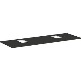 Hansgrohe Xelu Q Pultlap 1560/550 dupla kivágással, csaptelep lyukkal rendelkező mosdótálakhoz 54126910 Hansgrohe Xelu Q Pultlap 1560/550 dupla kivágással, csaptelep lyukkal rendelkező mosdótálakhoz 54126910