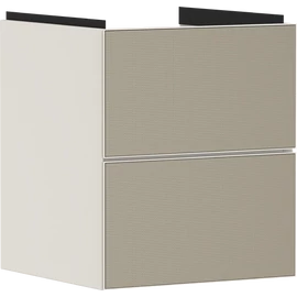 Hansgrohe Xevolos E Mosdószekrény kézmosóhoz 480/475, matt homok bézs színű, 2 fiókkal 54173390