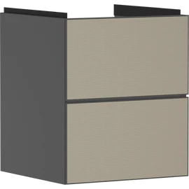 Hansgrohe Xevolos E Mosdószekrény kézmosóhoz 480/475, matt szürke pala színű, 2 fiókkal 54174390