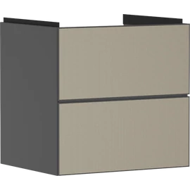 Hansgrohe Xevolos E Mosdószekrény 580/475, matt szürke pala színű, 2 fiókkal, normál mosdókhoz 54177390