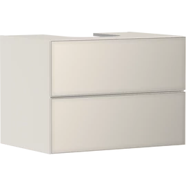 Hansgrohe Xevolos E Konzolos mosdószekrény 780/550, matt homok bézs színű, 2 fiókkal, ráültetett mosdótálakhoz 54188790 Hansgrohe Xevolos E Konzolos mosdószekrény 780/550, matt homok bézs színű, 2 fiókkal, ráültetett mosdótálakhoz 54188790