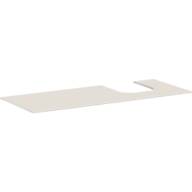 Hansgrohe Xevolos E Pultlap 1370/550 jobboldali kivágással, ráültetett mosdótálak alá 500/480, konzolos mosdószekrényhez 54206780