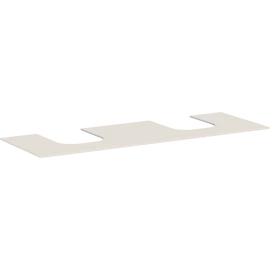 Hansgrohe Xevolos E Pultlapok 1570/550 dupla kivágással, ráültetett mosdótálak alá 600/480, konzolos mosdószekrényhez 54211780