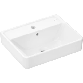 Hansgrohe Xanuia Q Kézmosó 500/390, csapfurattal és túlfolyóval, SmartClean Fehér 61008450