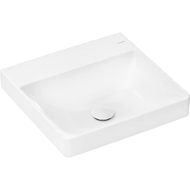 Hansgrohe Xelu Q Pultra ültetett kézmosó 500/480 csapfurat és túlfolyó nélkül, SmartClean Fehér 61015450