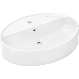 Hansgrohe Xuniva D Mosdótál 600/450 csapfurattal és túlfolyóval, SmartClean Fehér 61078450
